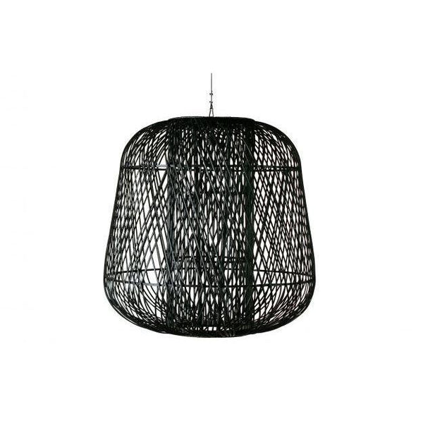 WOOOD Moza hanglamp bamboe zwart 100x100cm-DE EEKHOORN [BO] (wonen)-Bouwhof shop (6933738356912)