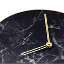 Wandklok NeXtime Marble zwart Ø 40 cm-KANGARO KTC-Bouwhof shop (6839489495216)