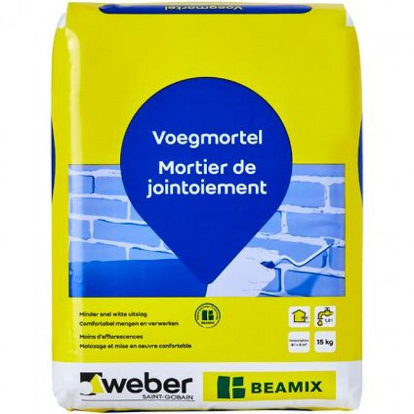 Weber Beamix Voegmortel lichtgrijs 15kg-WEBER BEAMIX-Bouwhof shop (6627211968688)