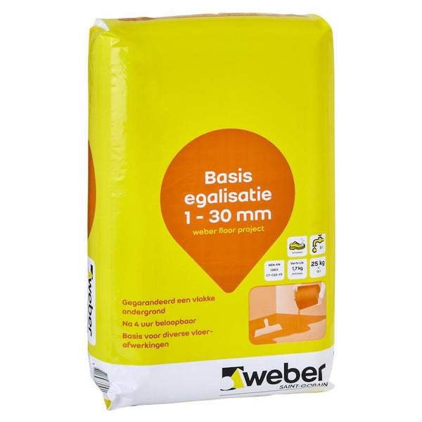 WEBER FLOOR PROJECT BASIS EGALISATIE 25 KG.-WEBER BEAMIX-Bouwhof shop (6213017829552)