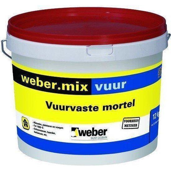 Weber mix vuur vuurvaste mortel 12 kg.-BOUWLOG [BO] (bouwen)-Bouwhof shop (6581393621168)