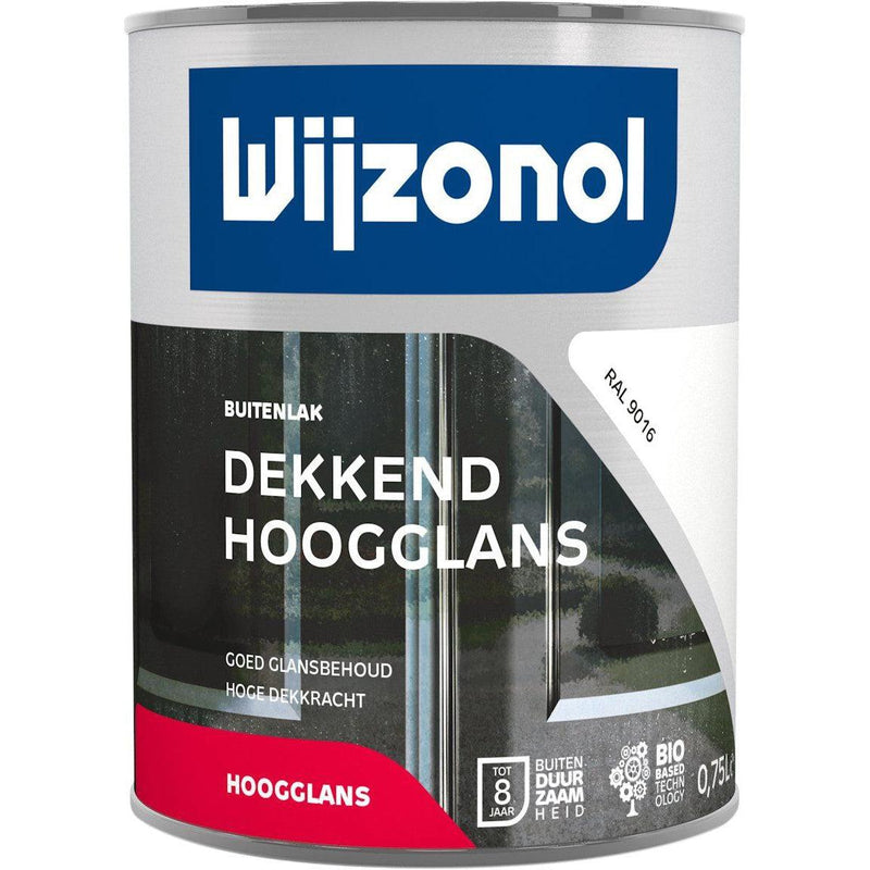 Wijzonol dekkend hoogglans 750 ml. 9016 (7087412150448)