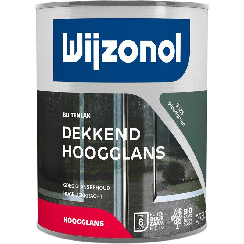 Wijzonol dekkend hoogglans 750 ml. 9325 9325 Woudgroen (7087412084912)