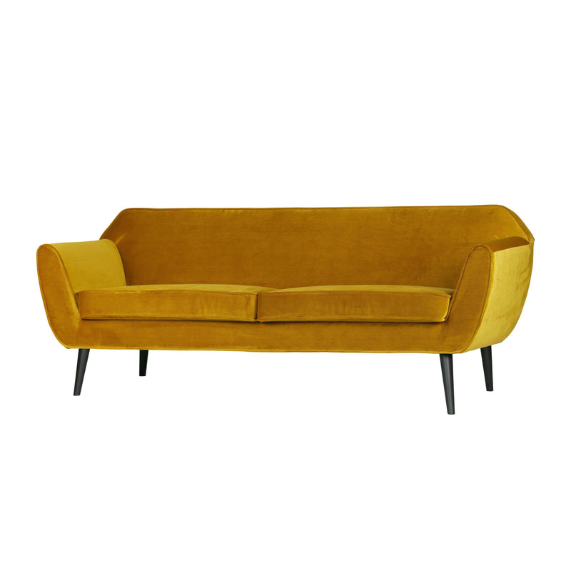 WOOOD ROCCO SOFA 187 CM FLUWEEL OKER-DE EEKHOORN [BO]-Bouwhof shop (6152603631792)