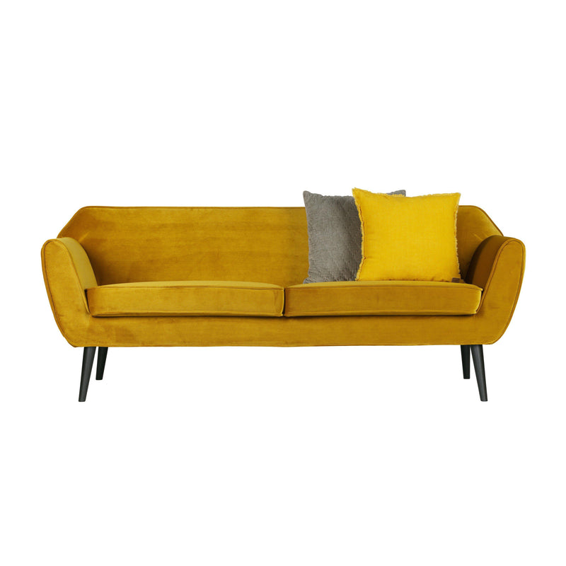 WOOOD ROCCO SOFA 187 CM FLUWEEL OKER-DE EEKHOORN [BO]-Bouwhof shop (6152603631792)