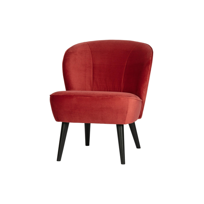 WOOOD SARA FAUTEUIL FLUWEEL RASPBERRY-DE EEKHOORN [BO]-Bouwhof shop (6152594325680)