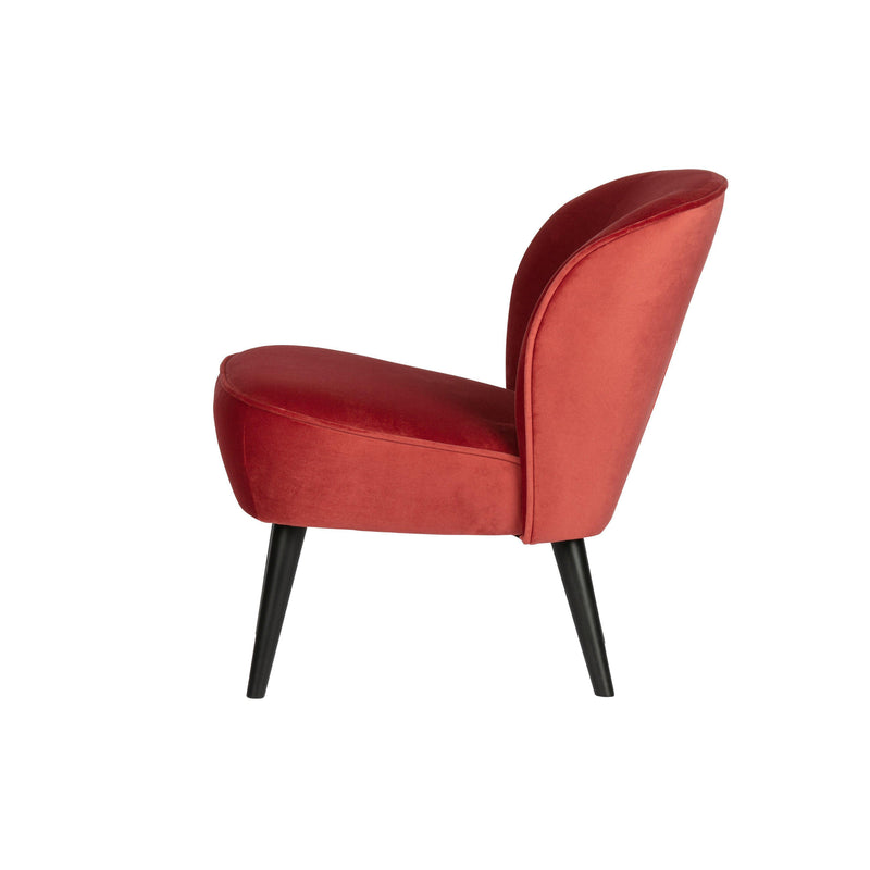 WOOOD SARA FAUTEUIL FLUWEEL RASPBERRY-DE EEKHOORN [BO]-Bouwhof shop (6152594325680)