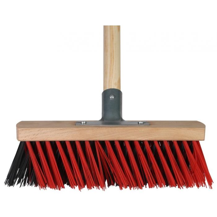 X-bezem buiten 30 cm. rood/zwart compleet-TALEN TOOLS (tuin)-Bouwhof shop